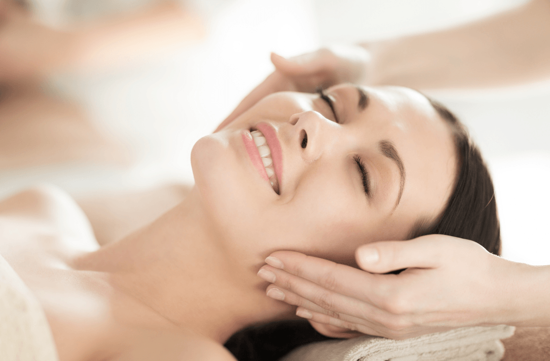 Liquid Facelift: Woman getting a facial