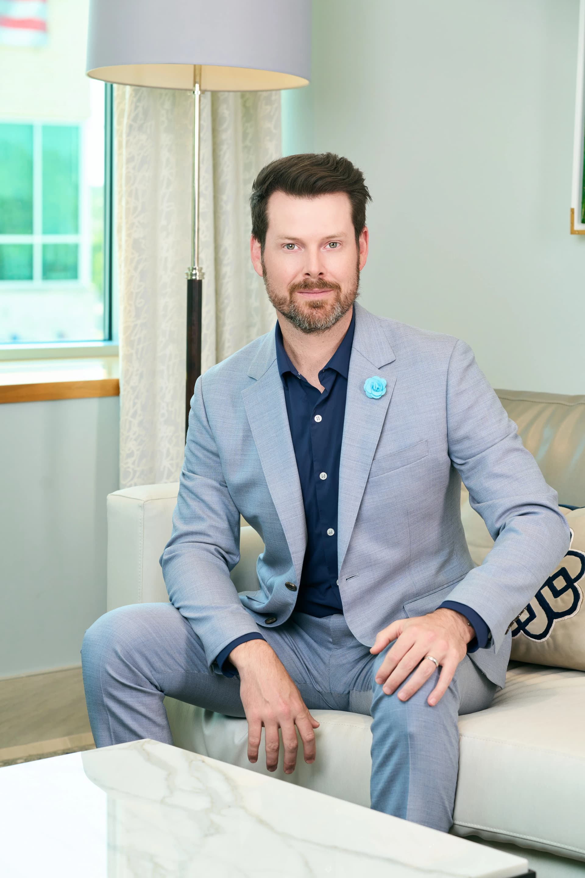 Septoplasty Surgery: Dr. Bader sitting in his office